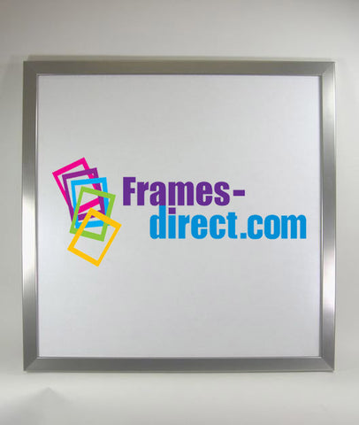 SQ8016F-NS 24x24 Square Brushed Silver Wrapped MDF Frame