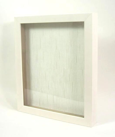 SB7250 8x10 Cream Wood Shadow Box, 1" Deep