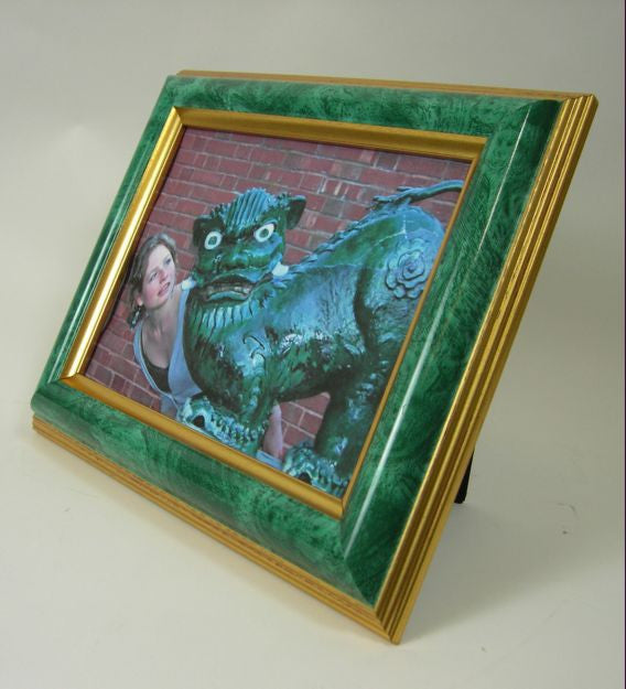 PH1280 5x7 Jade and Gold Polymer Photo Frame