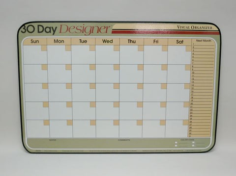 CO 30 DAY DESIGN Tan Horizontal Planner