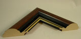 SM9234 Walnut with Gold Piping Wood Frame 8.5x11