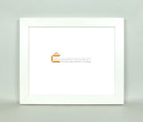 EC2111-NS 8.5x11 White Wood Frame