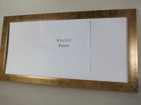 SM1234 - Antique gold - 9.5x19.5" sign frame