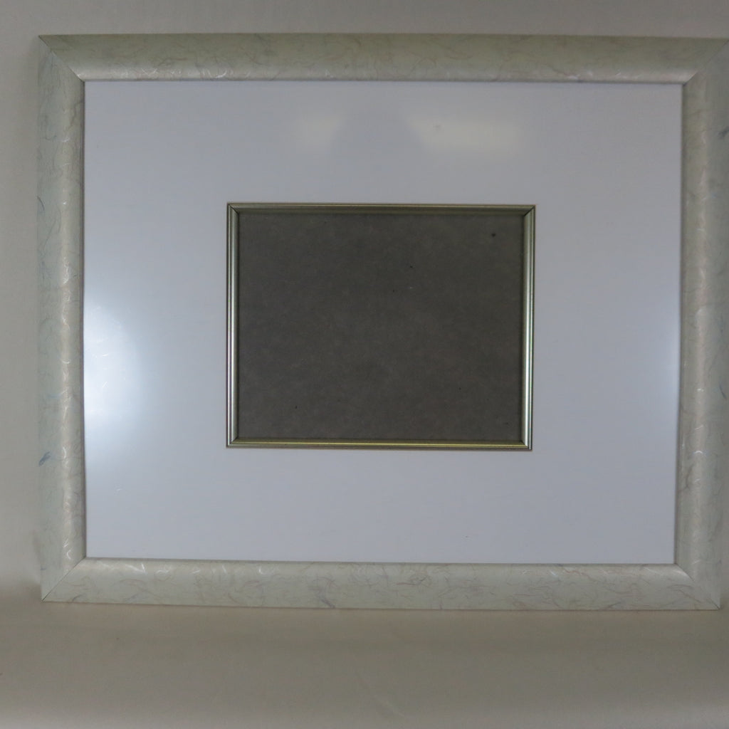 PO6692-4918 Silver Feathers Polymer Autograph Frame, Fits 8x10 Photo