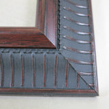 SM6916 11x17 Black with Mahogany Ladder Style Frame
